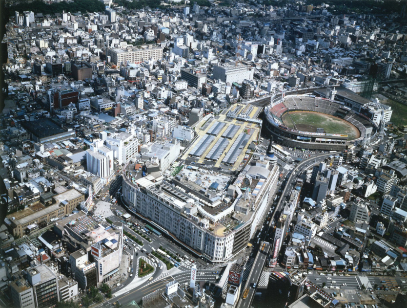 高島屋大阪店と大阪球場