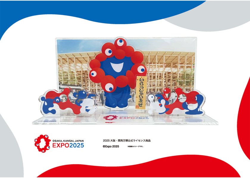 ミャクミャクモニュメント「いらっしゃい」アクリルスタンドジオラマ