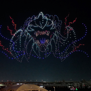 ドローンショー「モンスターハンターワイルズ・ナイトキャンバス」