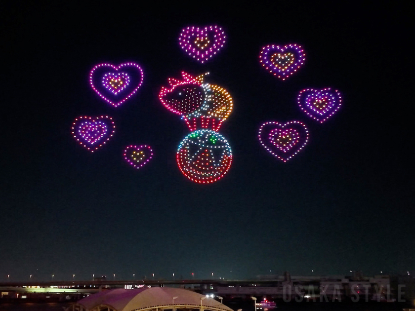 ドローンショー「モンスターハンターワイルズ・ナイトキャンバス」