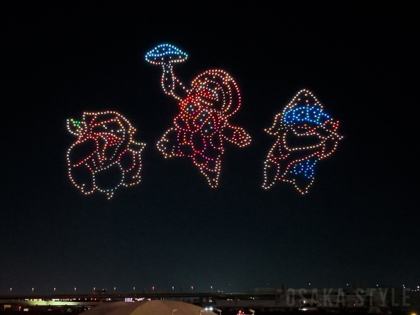 ドローンショー「モンスターハンターワイルズ・ナイトキャンバス」