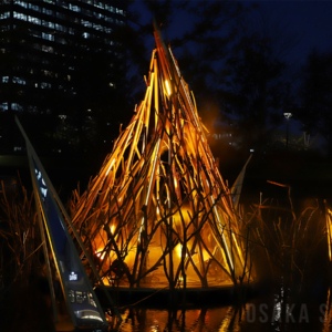 篝火型シグネチャーモニュメント「THE KAGARIBI」