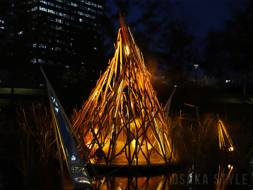 篝火型シグネチャーモニュメント「THE KAGARIBI」