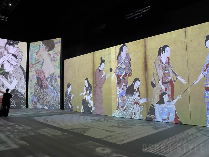 堂島リバーフォーラムで「クリムト・アライブ 大阪展」