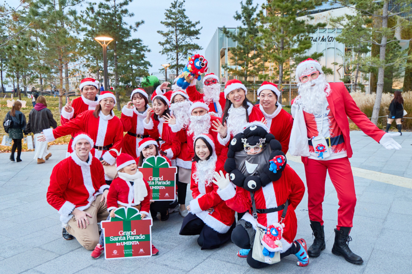 グランフロント大阪・グラングリーン大阪で「サンタパレード」