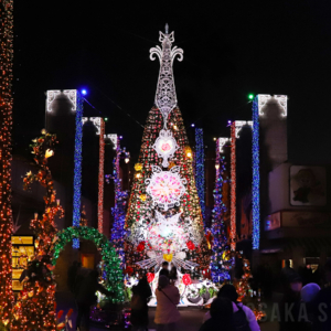ひらかたパークでイルミネーションイベント「光の遊園地」