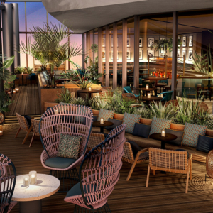 「ザ・ゲートホテル大阪 by HULIC」のルーフトップバー