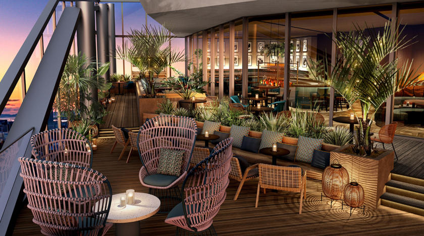 「ザ・ゲートホテル大阪 by HULIC」のルーフトップバー