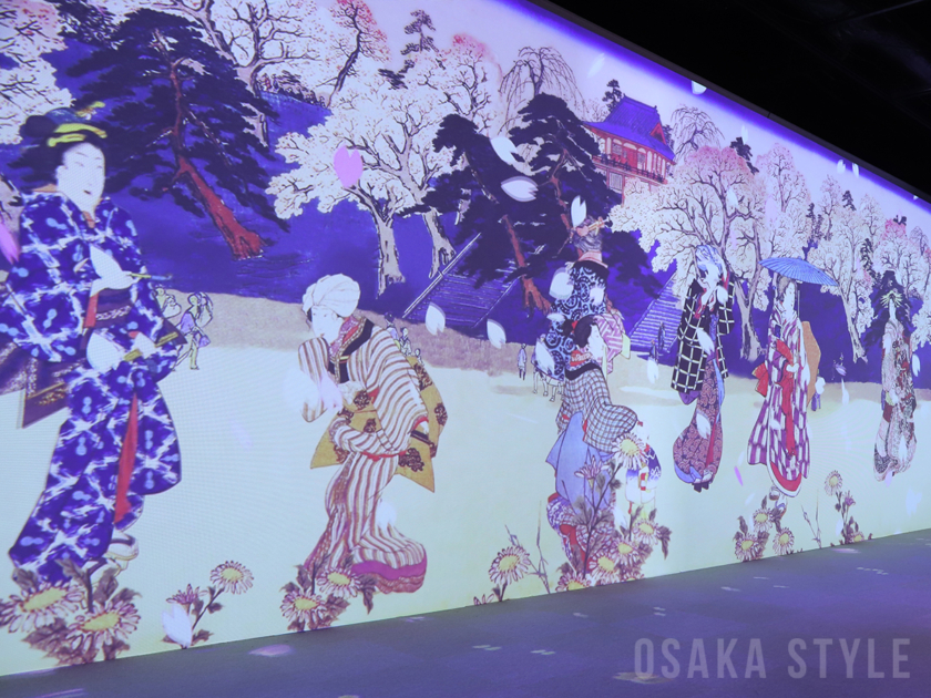 イマーシブ体感型デジタルアートミュージアム「動き出す浮世絵展 OSAKA」