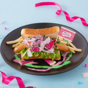 グリルドソーセージサンドウィッチ