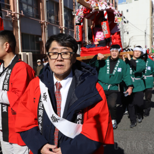 「宝恵駕行列」に浪速区商店会連盟が参加