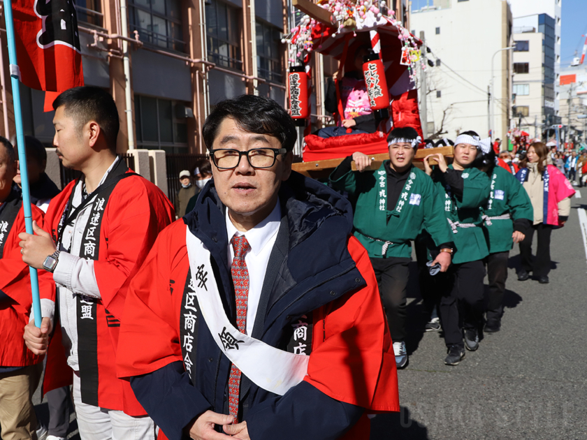 「宝恵駕行列」に浪速区商店会連盟が参加