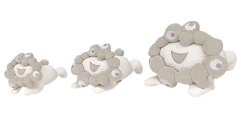 「EXPO2025 ミャクミャク 這型ぬいぐるみ 白