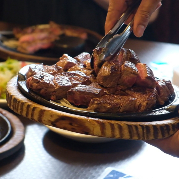 「ステーキのあさくま」のステーキ