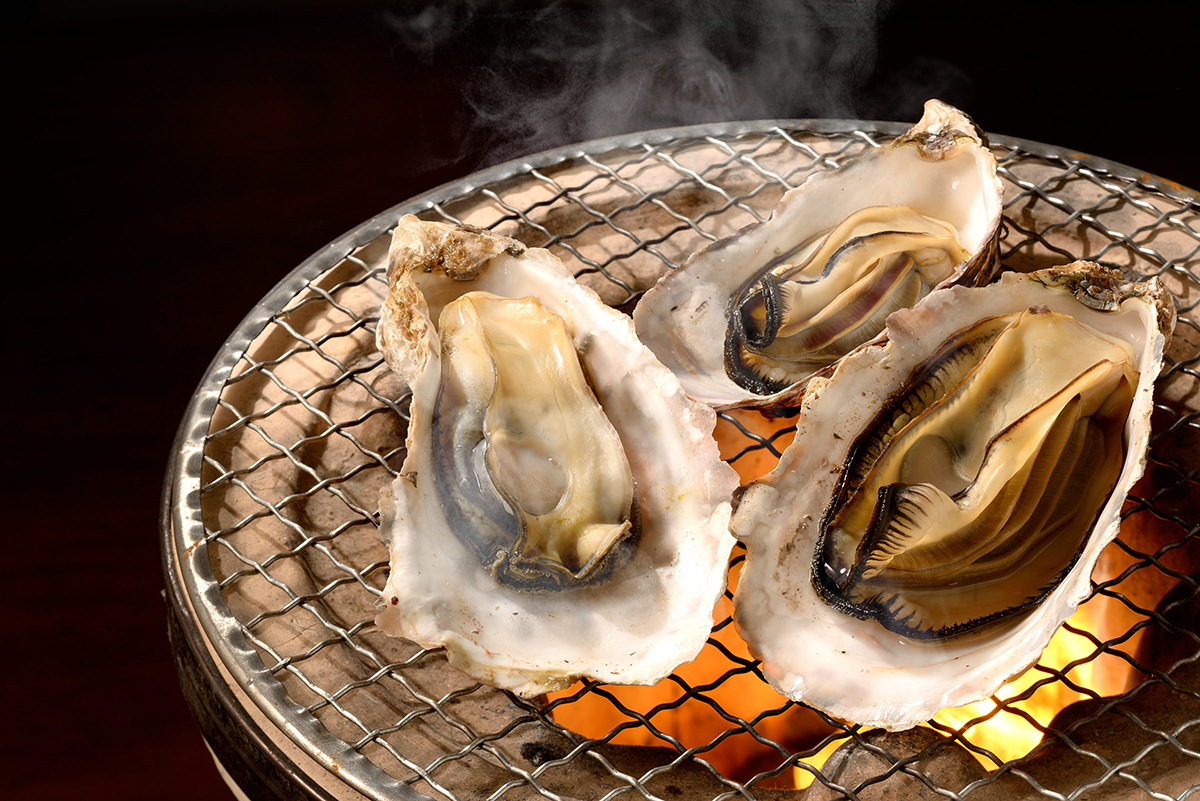焼き牡蠣