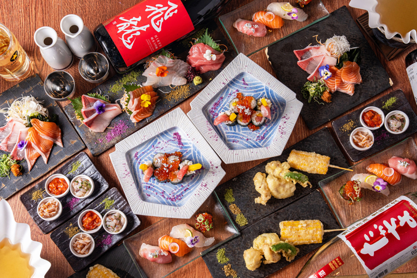 〈海鮮尽くし お料理10品＆2時間飲み放題付き〉贅コース