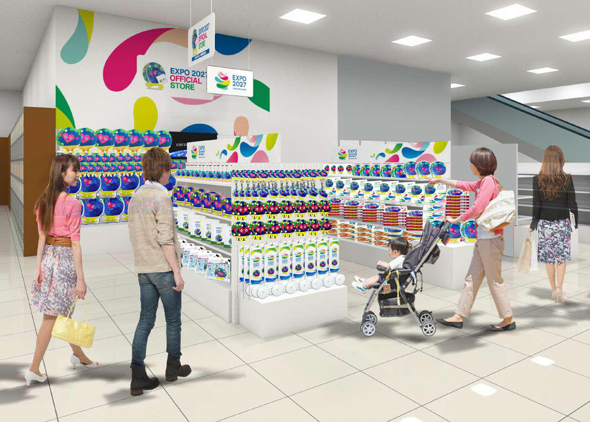 大阪に「EXPO 2027」オフィシャルストア 「トゥンクトゥンク」グッズ