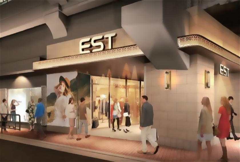 開業45周年を迎えるエスト、正面エントランスを20年ぶりにリニューアル