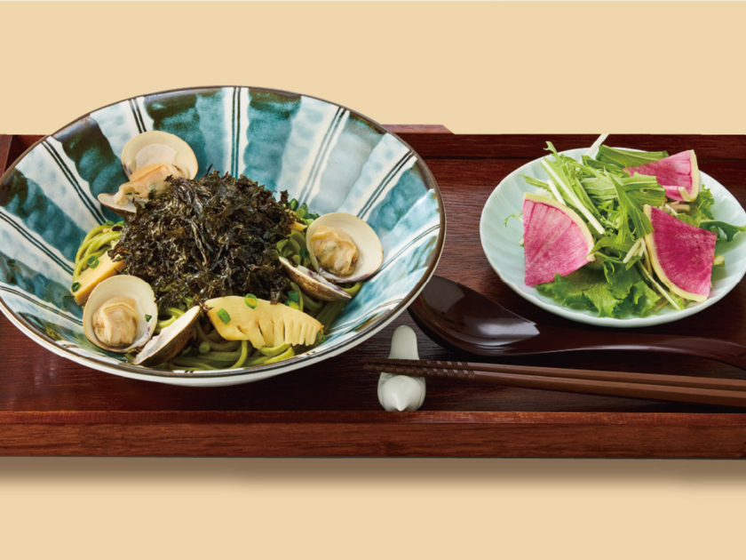 はまぐりと筍の海苔バター