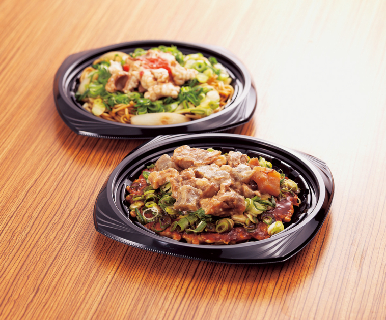 「大阪あべの たこつぼ」ねぎだくホルモン焼きそば