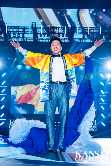 関西コレクションに吉村洋文知事　全国豊かな海づくり大会「魚庭の海おおさか大会」をPR