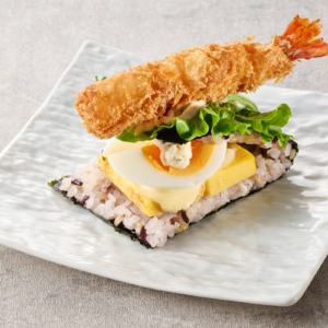 ワンハンドBENTO 海老フライ（Wたまご）