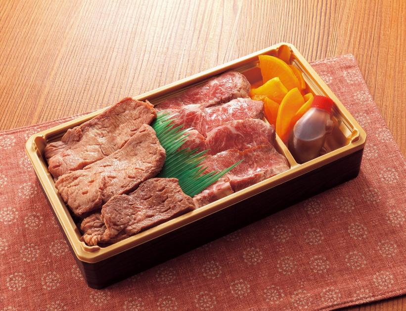 「溶岩焼 薩摩屋」鹿児島黒牛厚切りローストビーフ＆熟成厚切り牛タン弁当