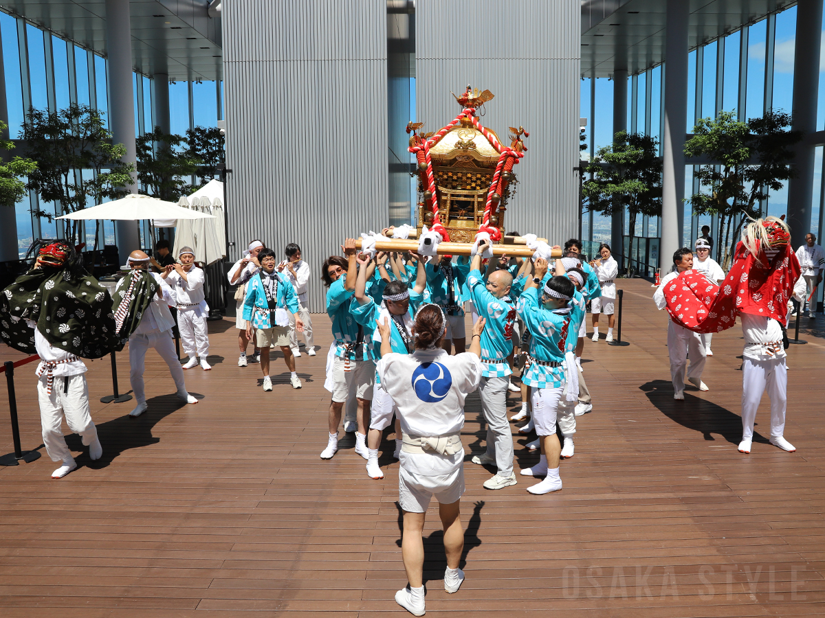 「阿倍野神輿」と「阪南獅子舞」