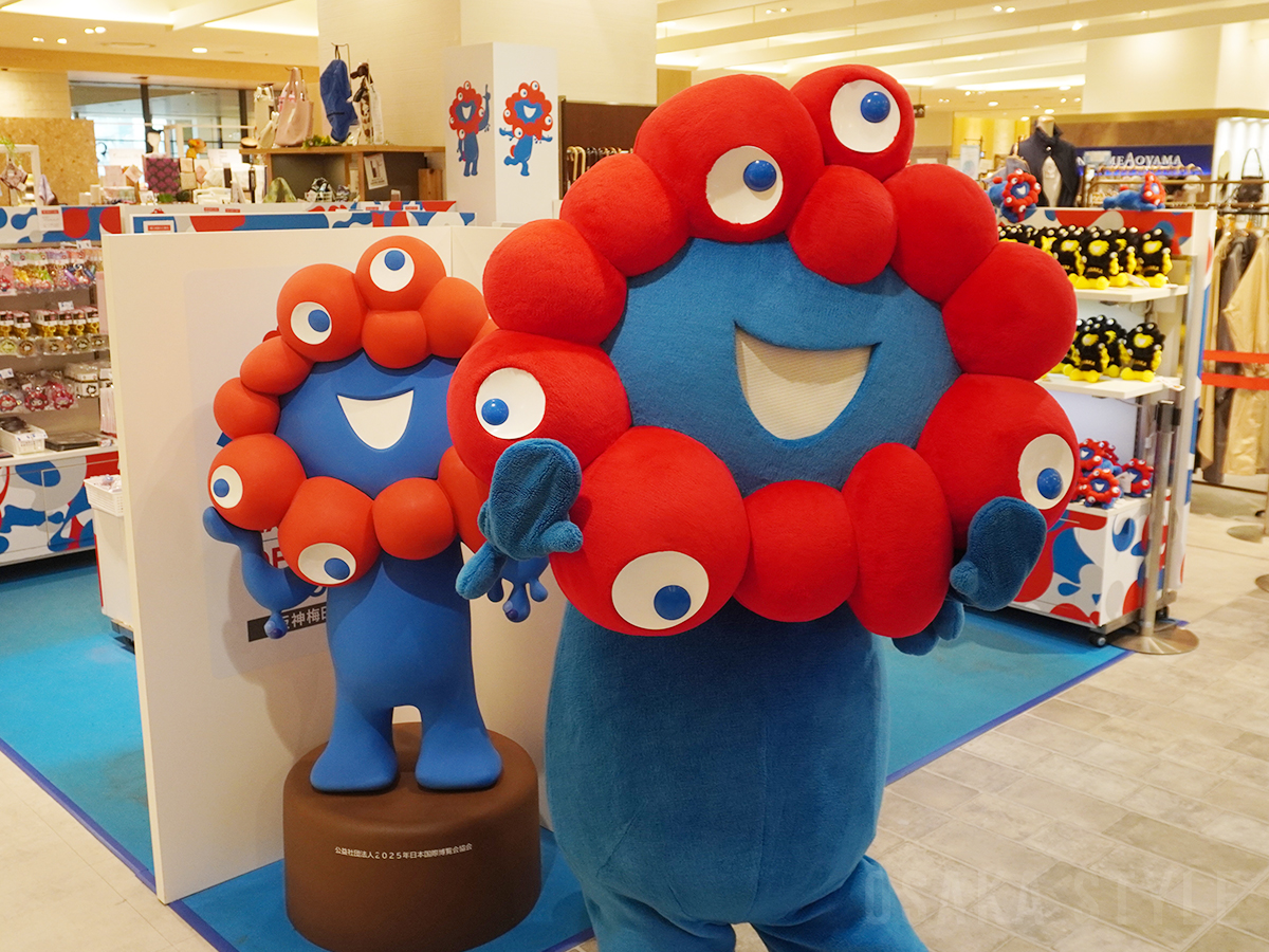 EXPO2025 オフィシャルストア 阪神梅田本店に「ミャクミャク」が登場
