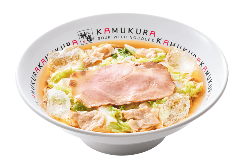 澄みきりお出汁の冷たいおいしいラーメン