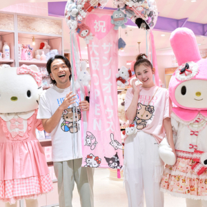 「サンリオハウス」　オープン記念イベントにゆうちゃみさん＆盛山晋太郎さん
