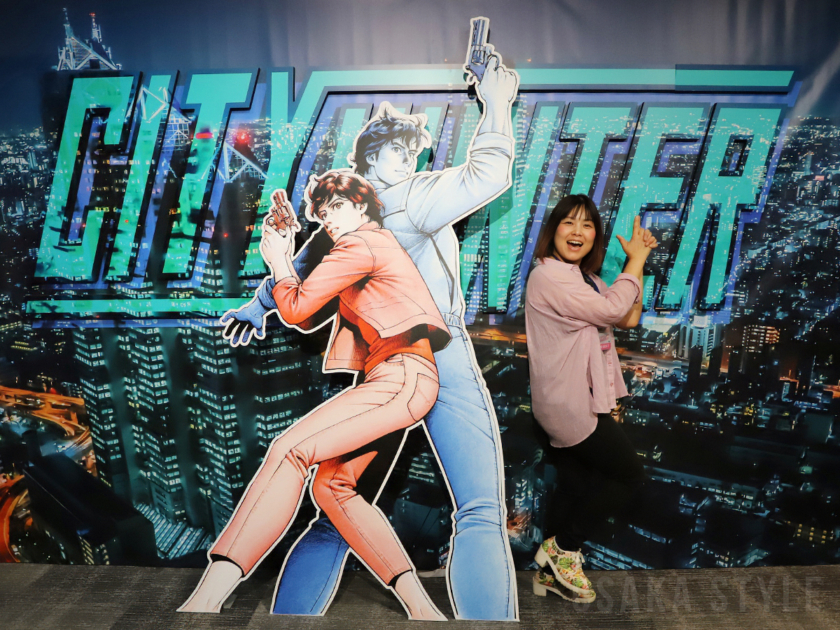 なんばパークスミュージアムで「シティーハンター大原画展