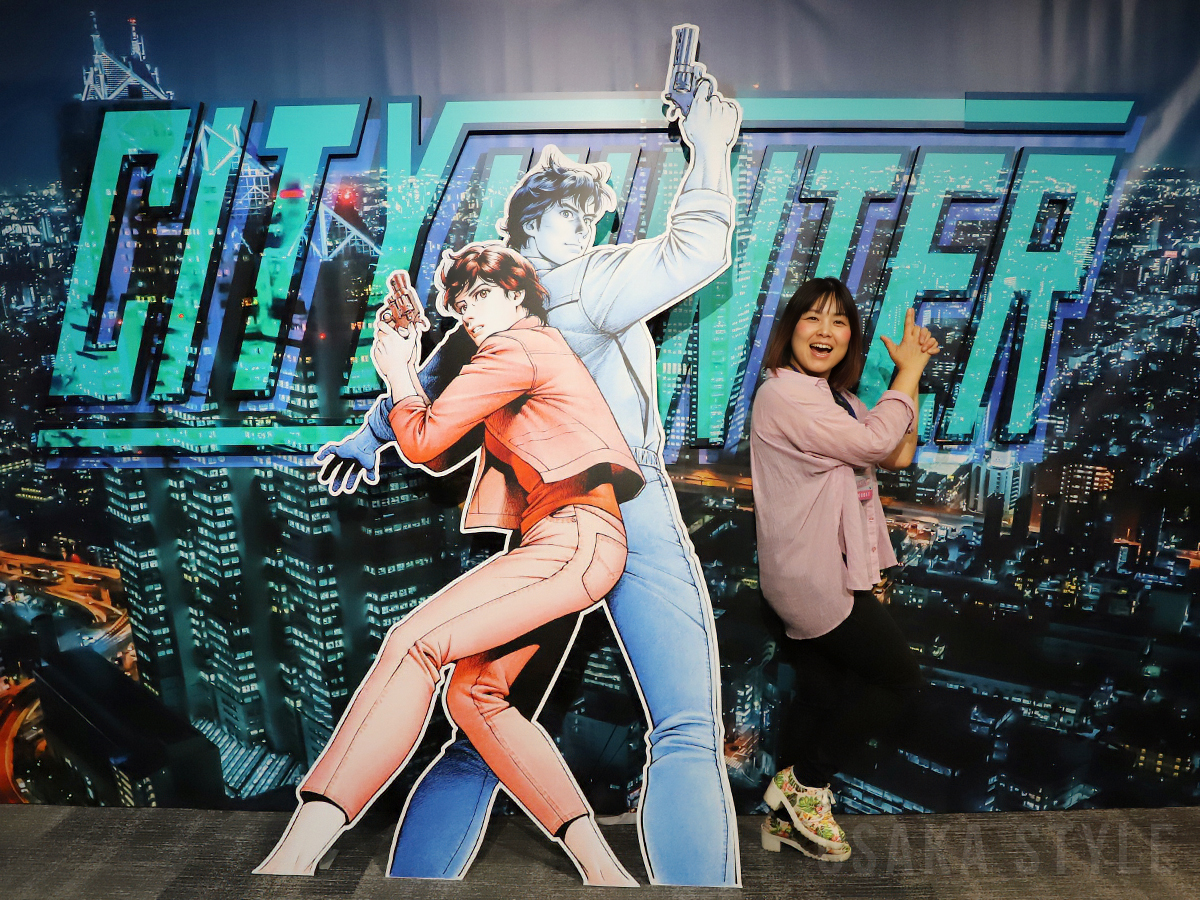 なんばパークスミュージアムで「シティーハンター大原画展