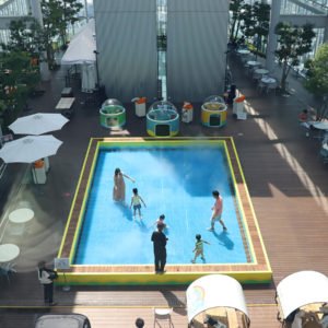 ハルカス300で夏季限定イベント「HARUKAS WATER CANVAS ~天空の水あそび~」