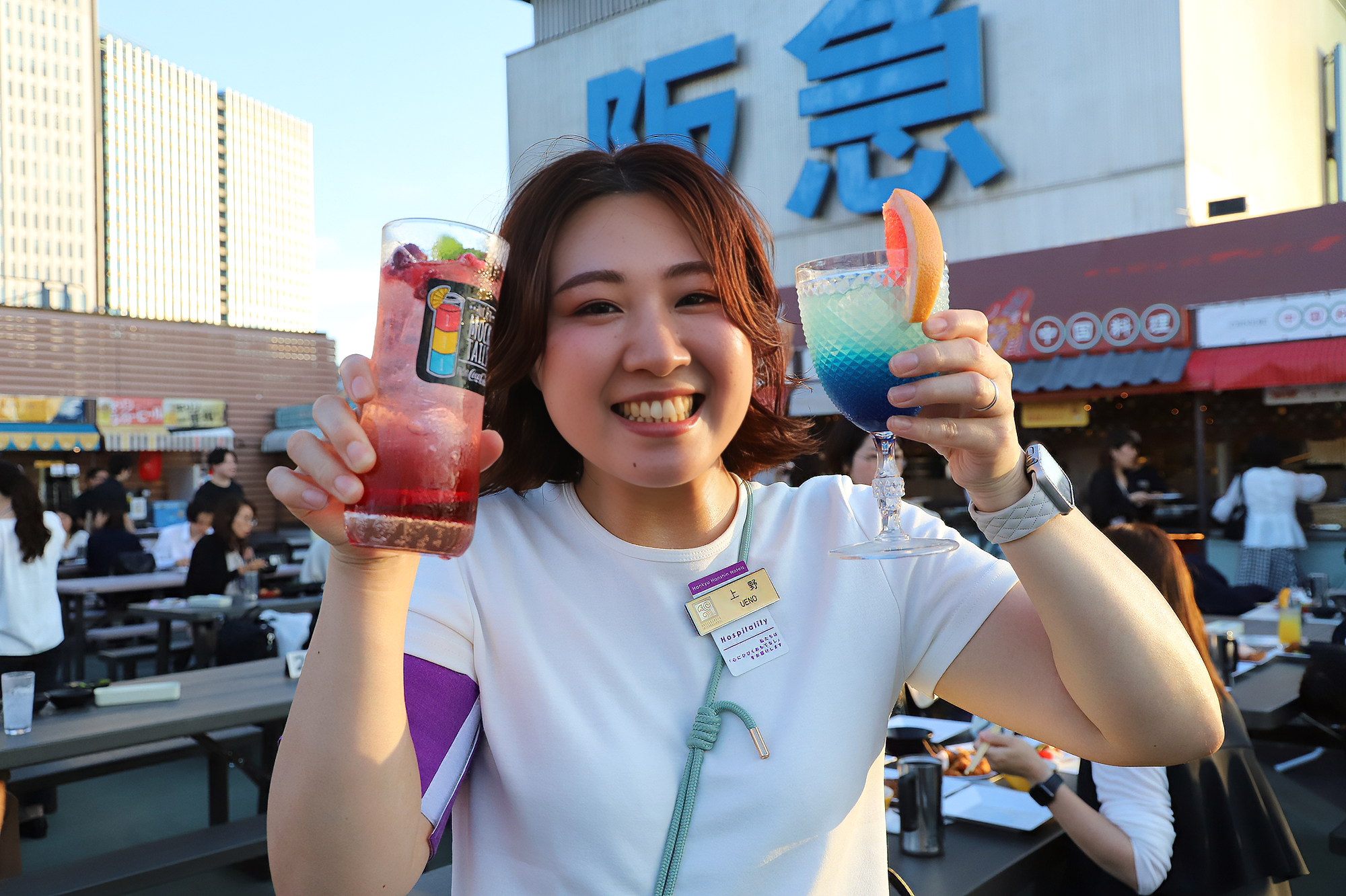 阪急ターミナルビル屋上で「阪急トップビアガーデン」