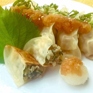 「宇都宮餃子 はちまん餃子」大葉香るおろしポン酢餃子
