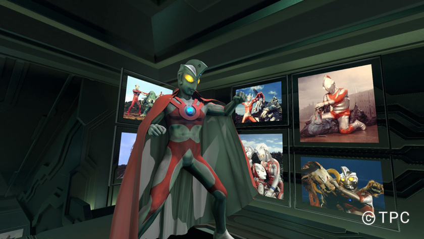 歴代ウルトラヒーローの展示
