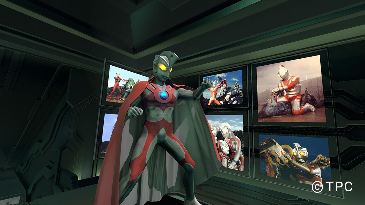 歴代ウルトラヒーローの展示