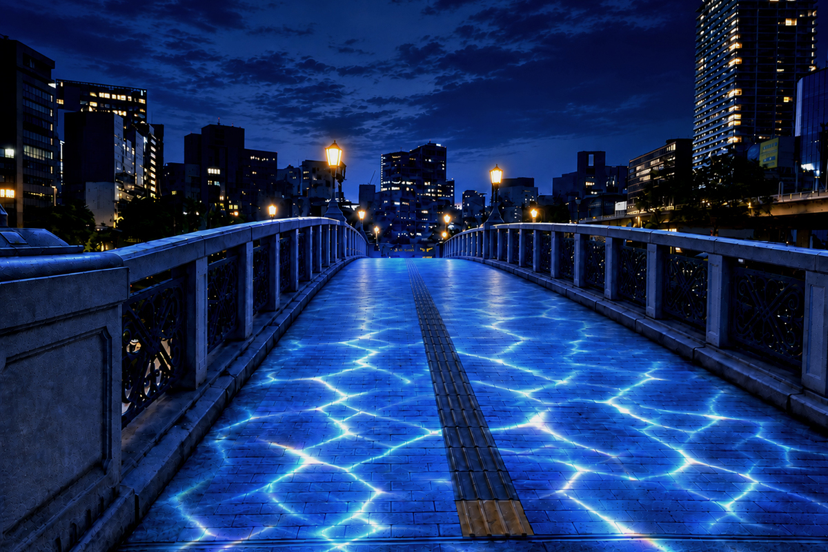ライティング展示 「Water Bridge」