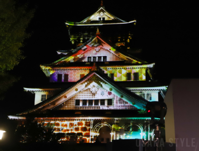 【動画】大阪城でプロジェクションマッピング「SINFONIA」　大阪・関西万博も登場